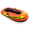 قارب سباحة من شركة انتيكس intex لون برتقالي يتسع لشخصين وقابل للنفخ